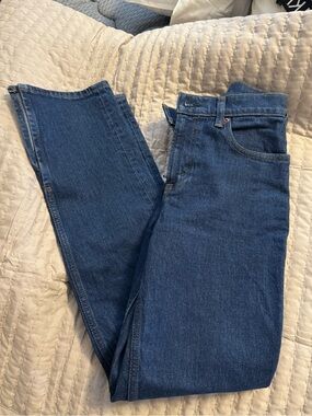 Abercrombie & Fitch Straight-Leg Jeans in Deep Blue